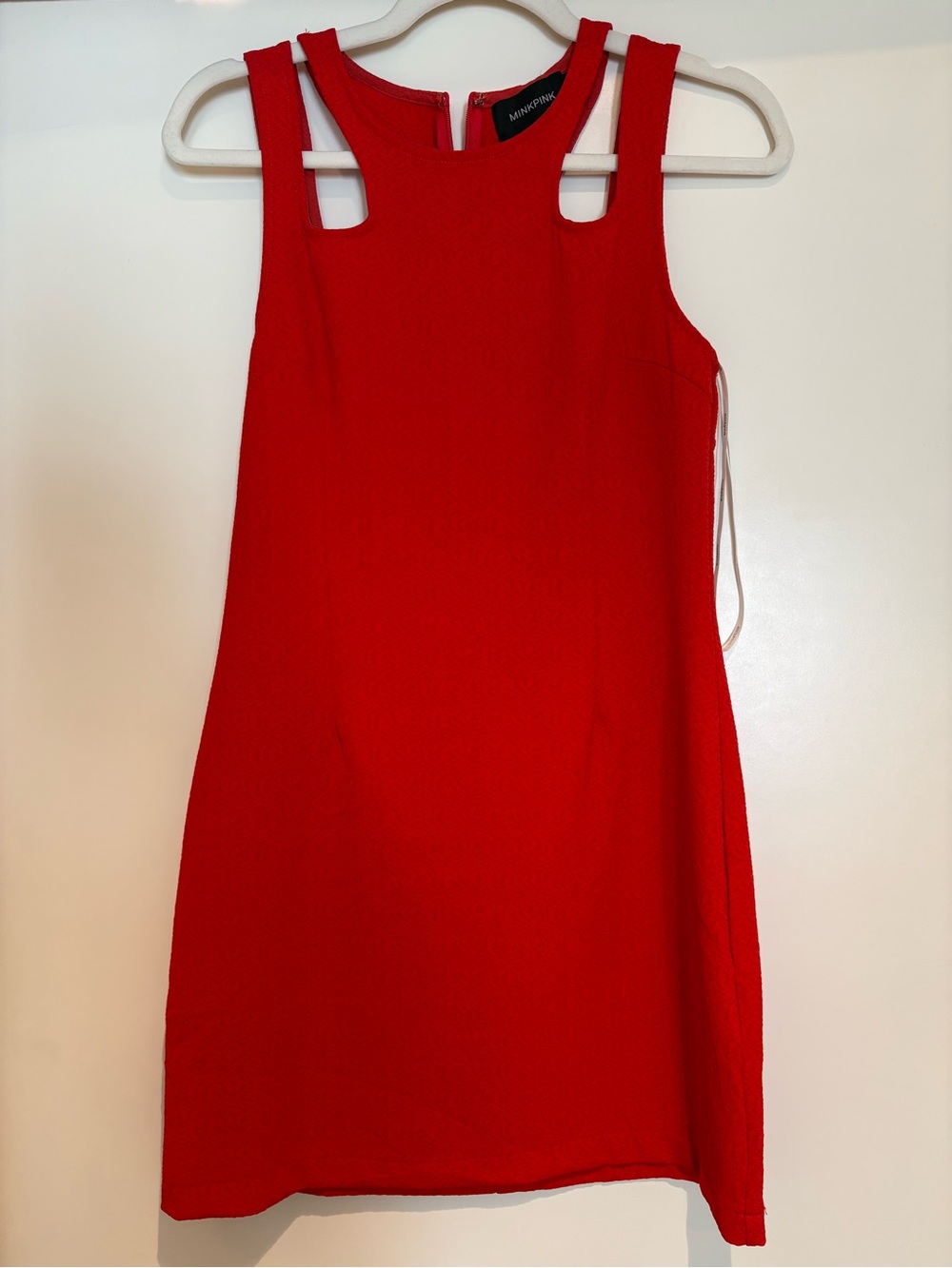 MINKPINK Bold Red Cutout Mini Dress